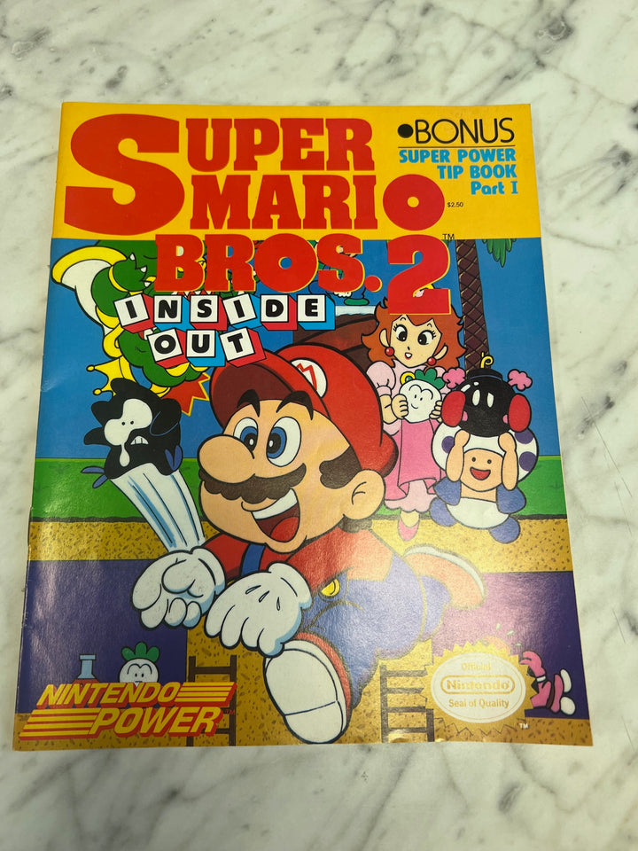 Super Mario Bros 2 Part 1 - Inside Out Tip Book Nintendo Power Magazine 1989 NP82025