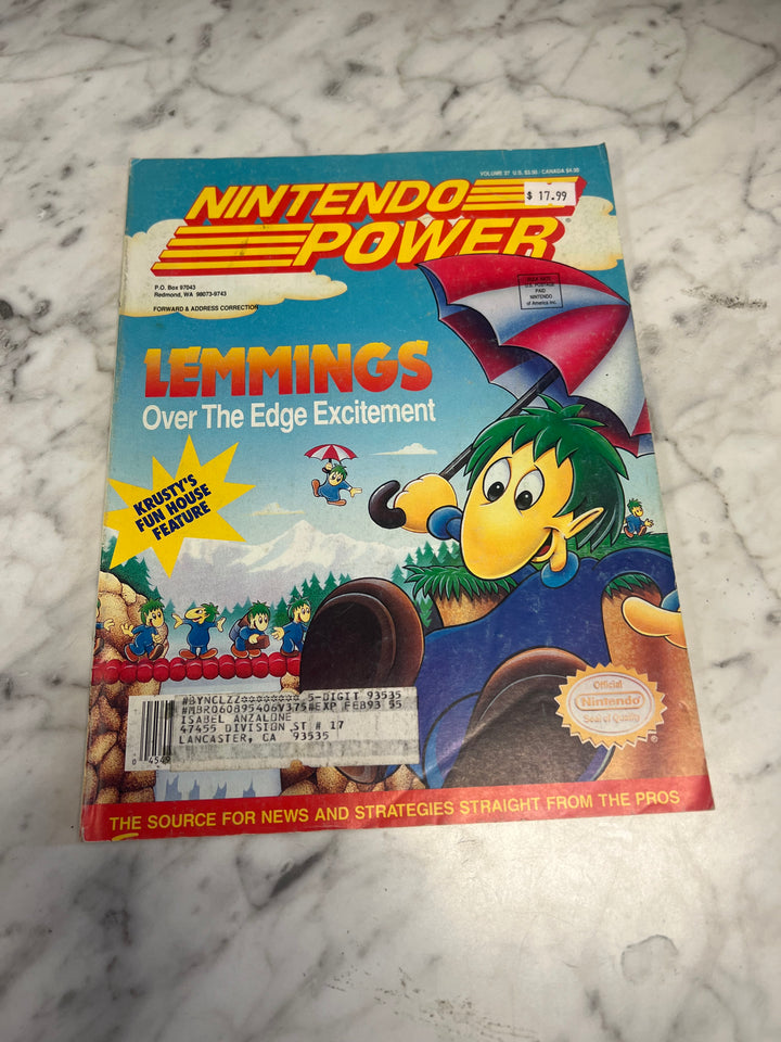 Used Nintendo Power Volume 37 with Poster NP52925