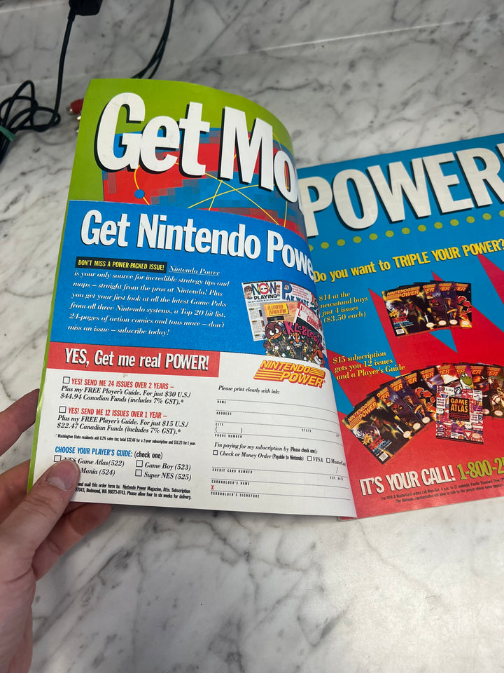 Used Nintendo Power Volume 37 with Poster NP52925