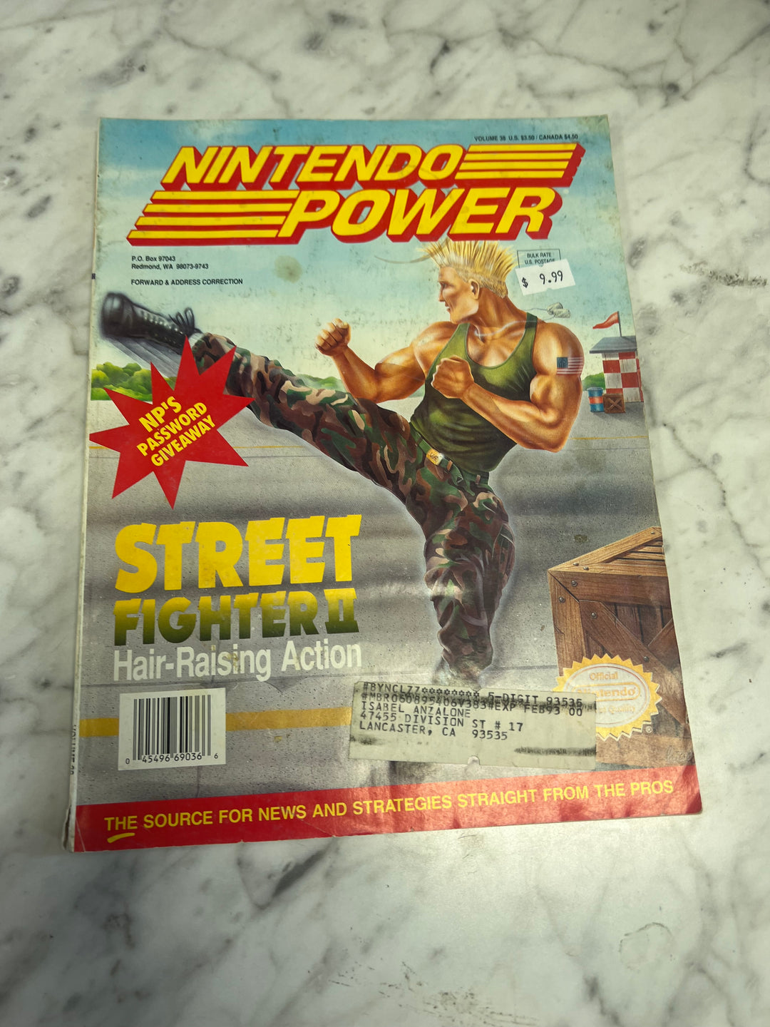 Used Nintendo Power Volume 38 with Poster NP52925