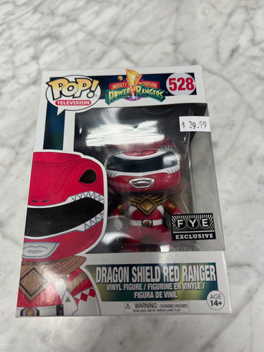 Funko Pop! Vinyl: Power Rangers - Dragon Shield Red Ranger #528 - FYE Exclusive