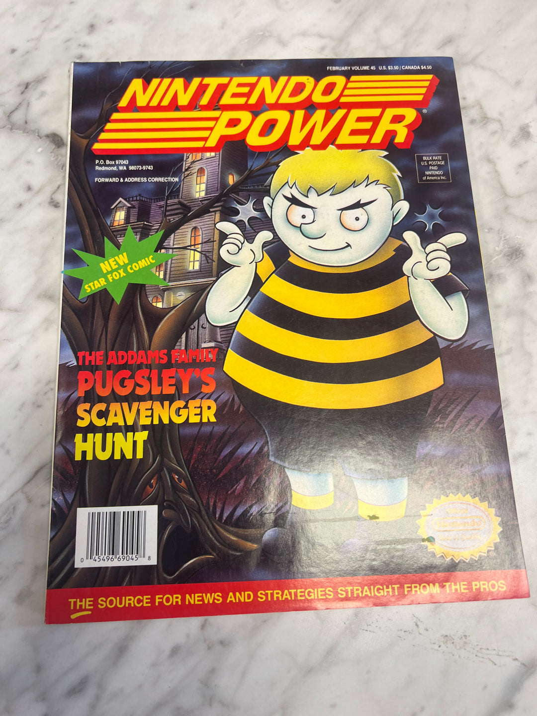 Used Nintendo Power Volume 45 with Poster NP52925