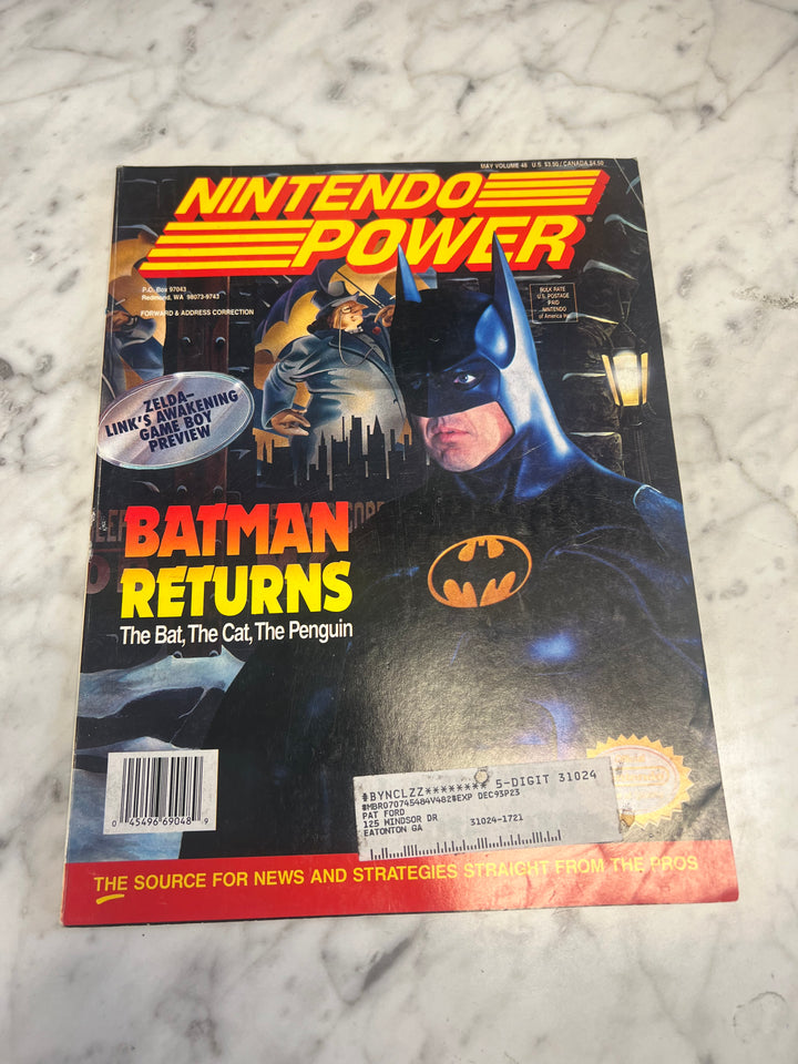 Used Nintendo Power Volume 48 with Poster NP52925
