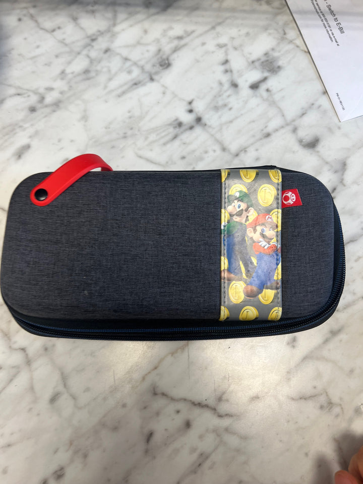 Official Nintendo Switch Soft Carry Case Black Super Mario Luigi   C82025