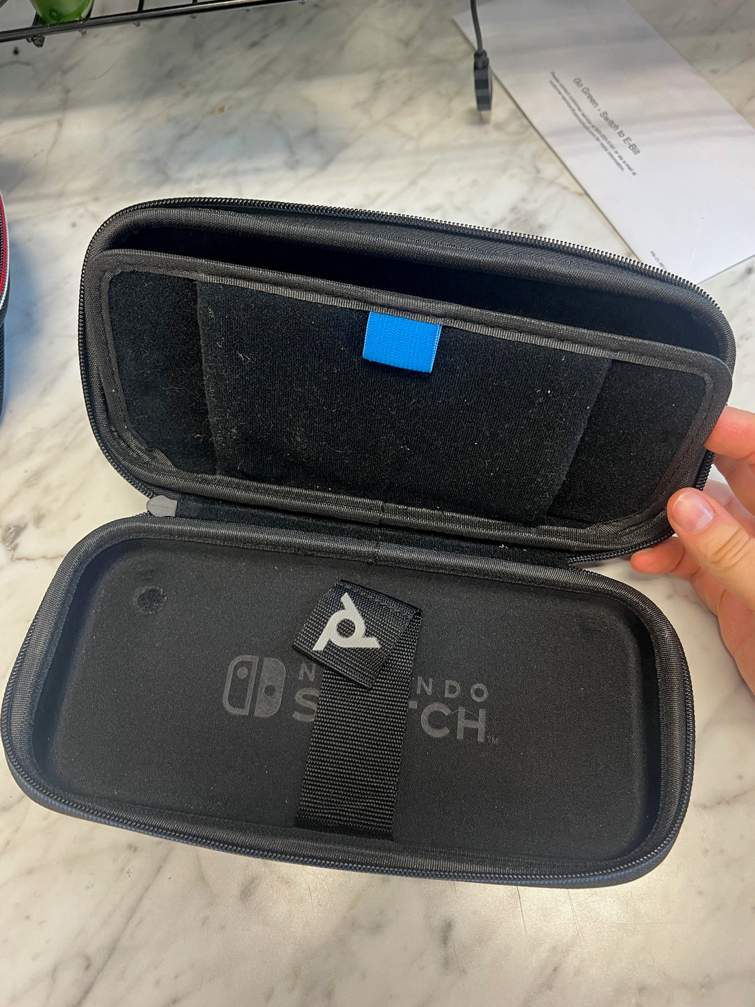 Official Nintendo Switch Soft Carry Case Black Super Mario Luigi   C82025