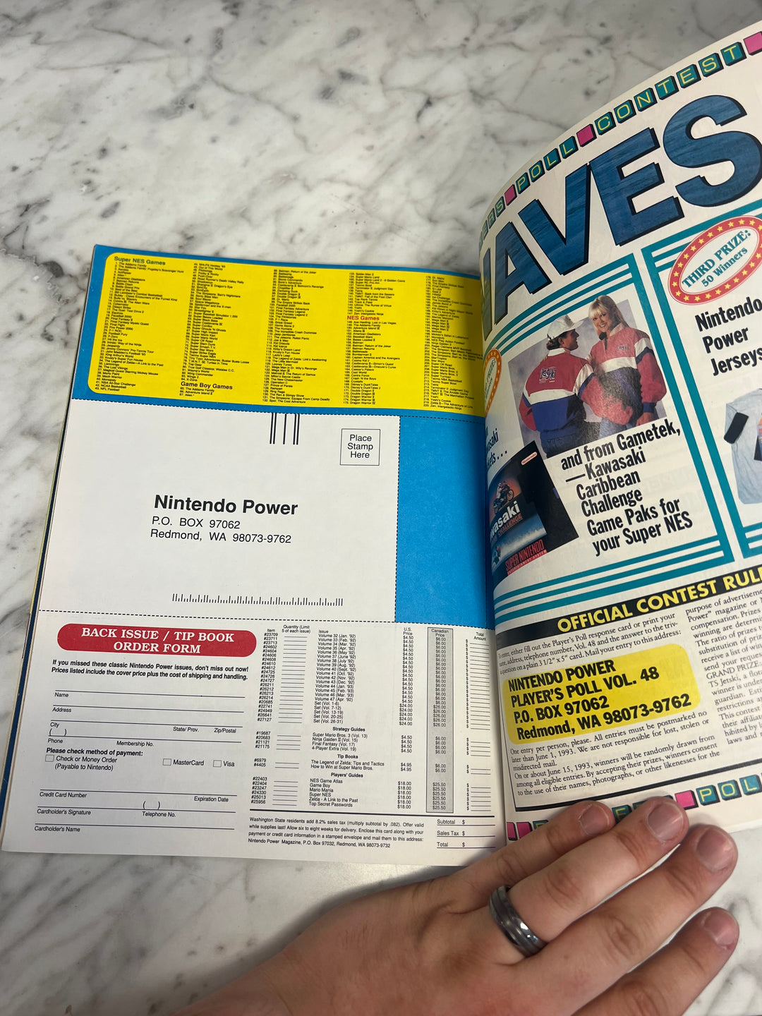 Used Nintendo Power Volume 48 with Poster NP52925