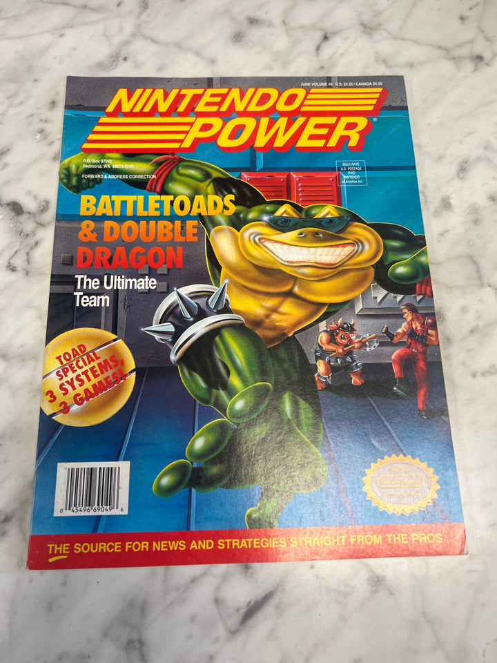 Used Nintendo Power Volume 49 with Poster NP52925