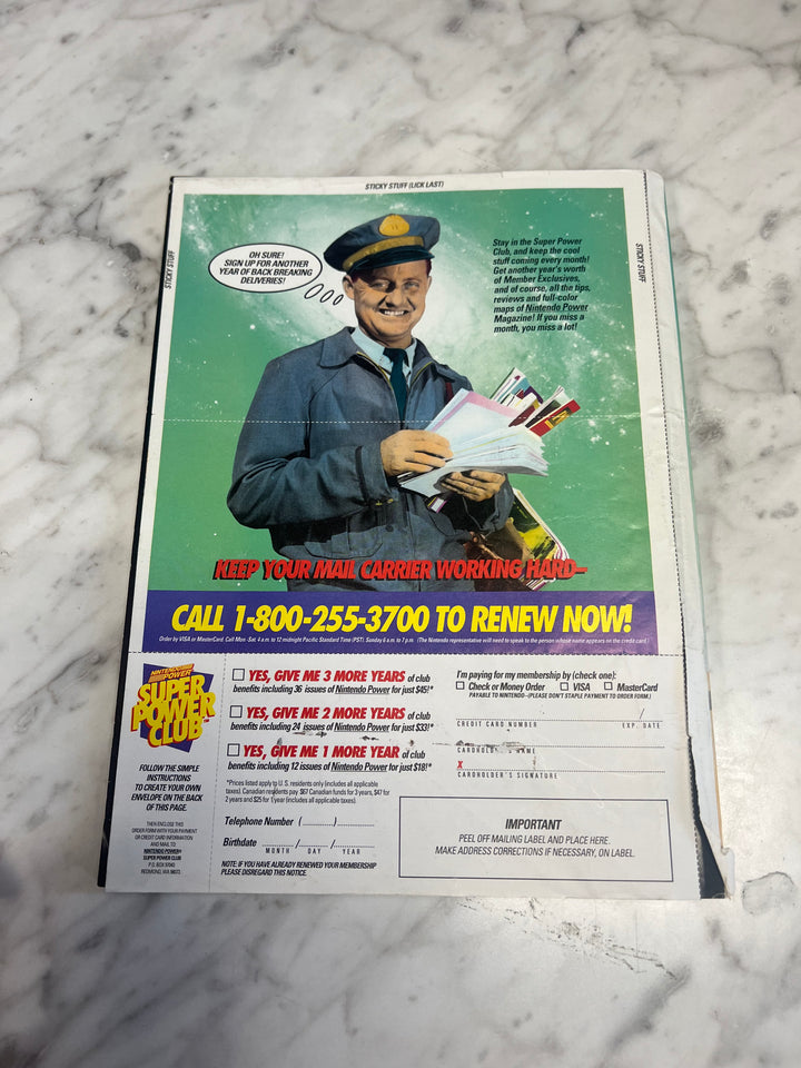 Used Nintendo Power Volume 51 with Poster NP52925