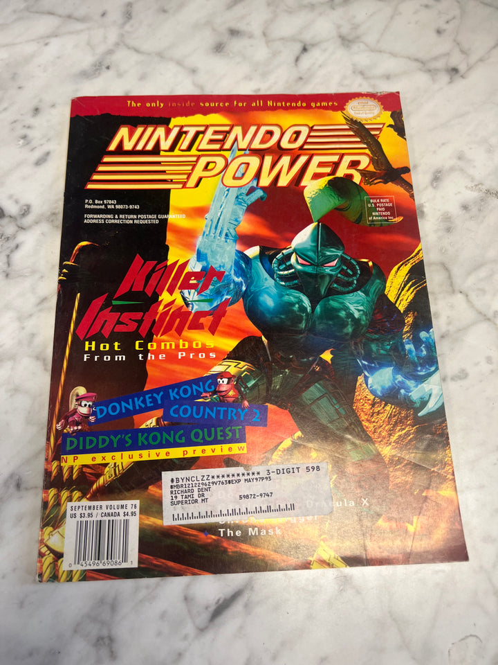 Used Nintendo Power Volume 76 With Poster NP52925
