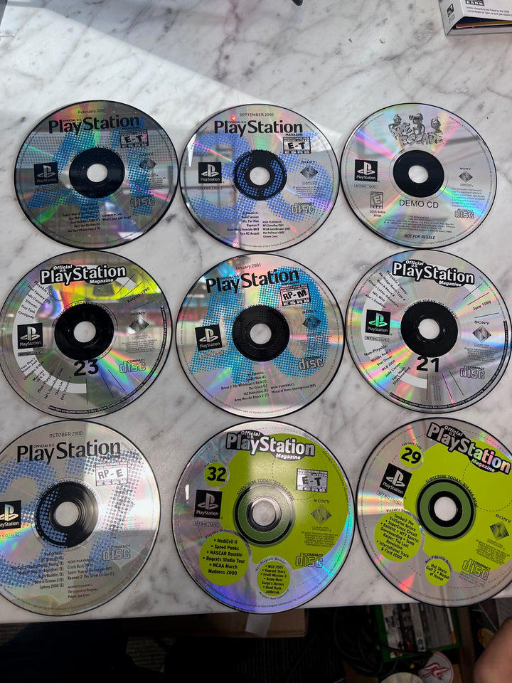 Lot of 18 Original Playstation Demo Discs (Official magazine, Underground, More) DE12425