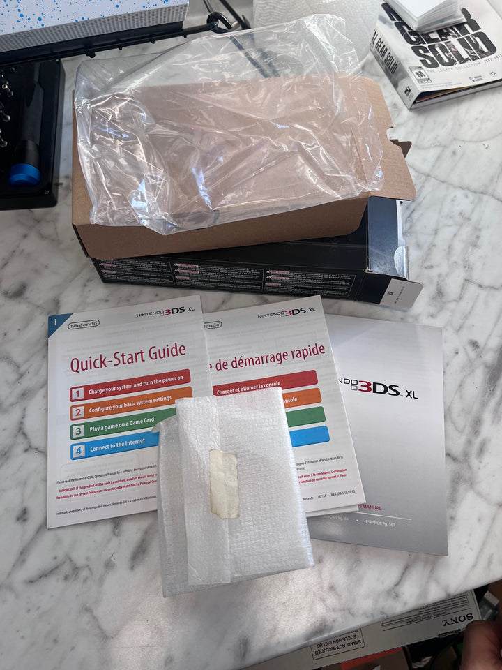 BOX AND INNER PAPERWORK ONLY Nintendo 3DS XL Black CO12425