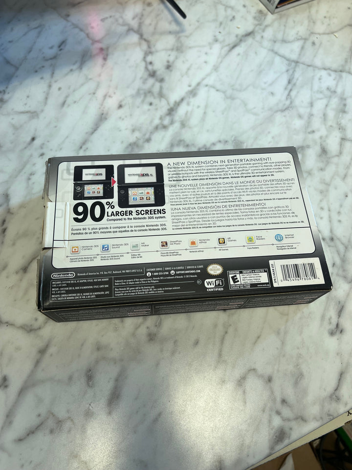 BOX AND INNER PAPERWORK ONLY Nintendo 3DS XL Black CO12425