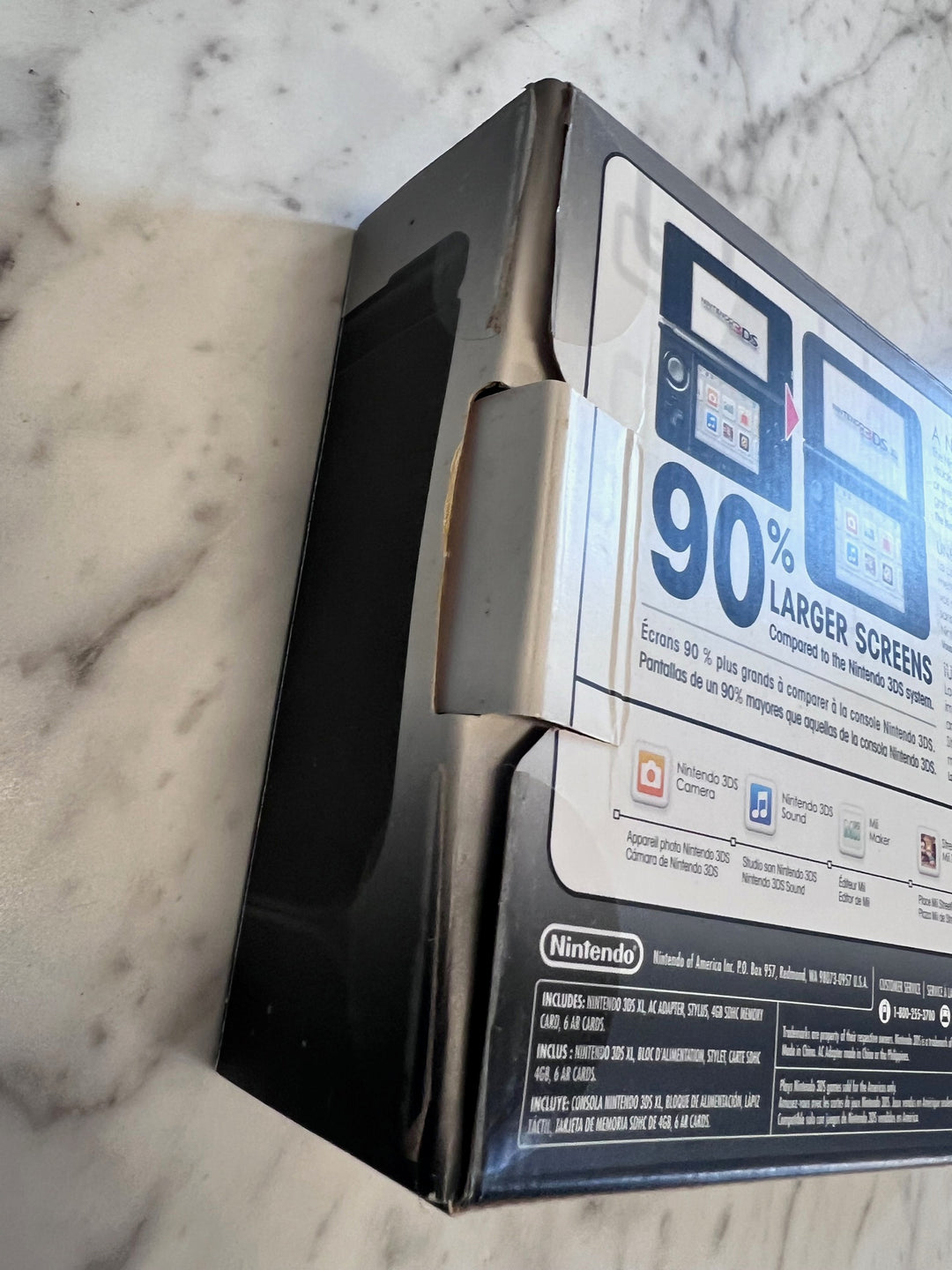 BOX AND INNER PAPERWORK ONLY Nintendo 3DS XL Black CO12425