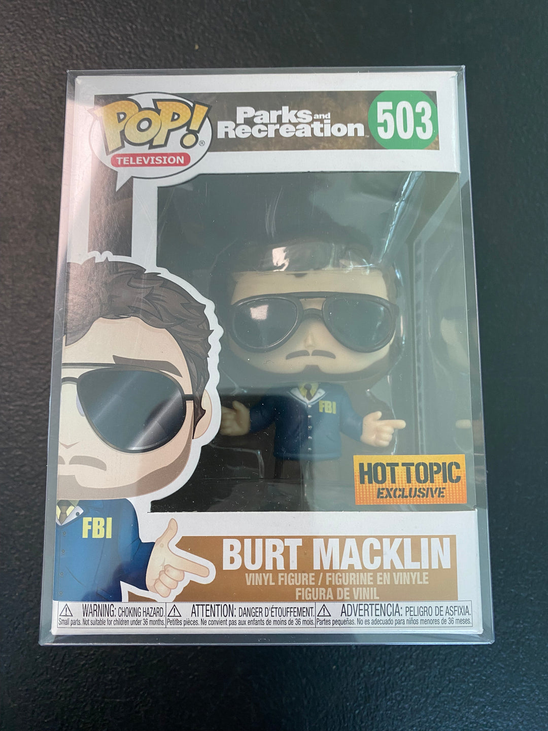 PARKS AND RECREATION BERT MACKLIN (HOT TOPIC) #503 Funko Pop