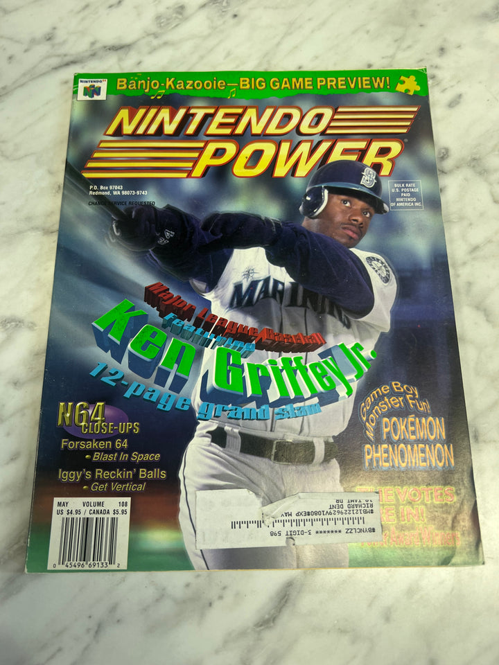 Used Nintendo Power Volume 108 with Poster NP52925