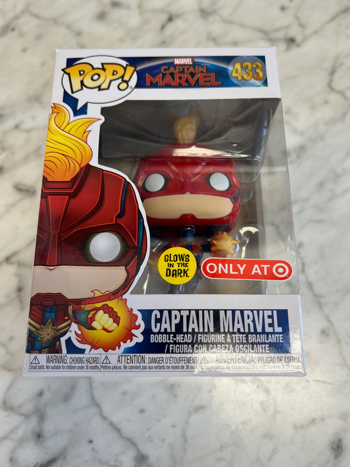 Funko Pop! Marvel #433 Captain Marvel Target Exclusive GLOW  FP11624