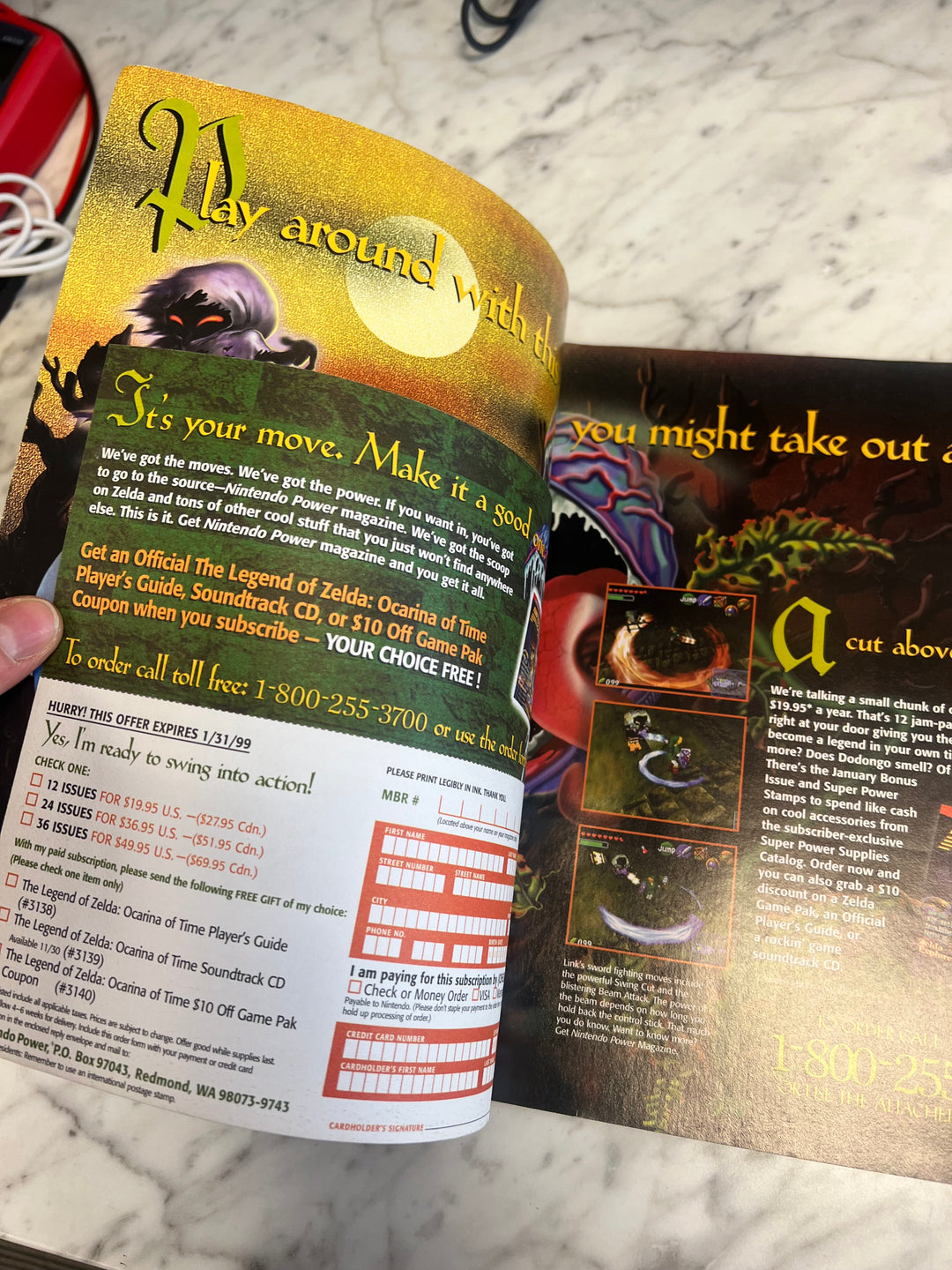 Used Nintendo Power Volume 115 with Poster NP52925