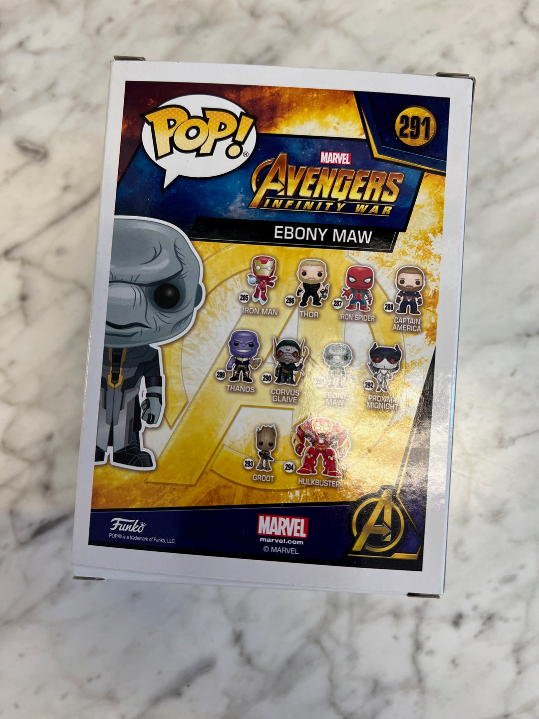 Funko Pop! Vinyl: Marvel - Ebony Maw Avengers Infinity War #291  FP11624