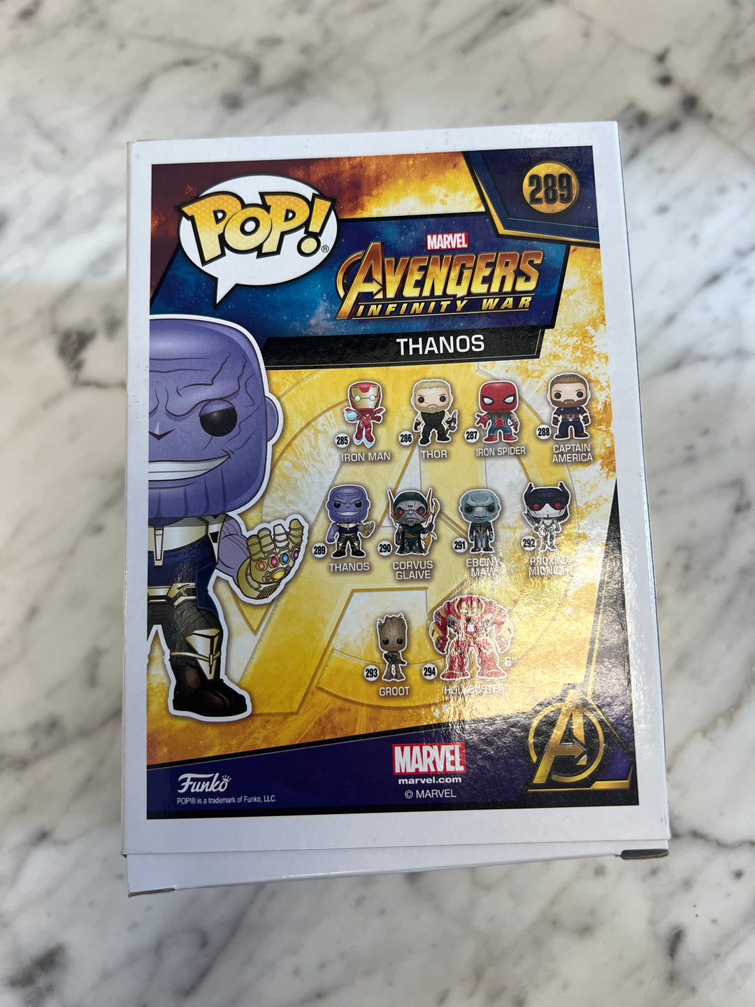 Funko Pop! Marvel Avengers Infinity War Thanos #289 Vinyl Figure   FN81324