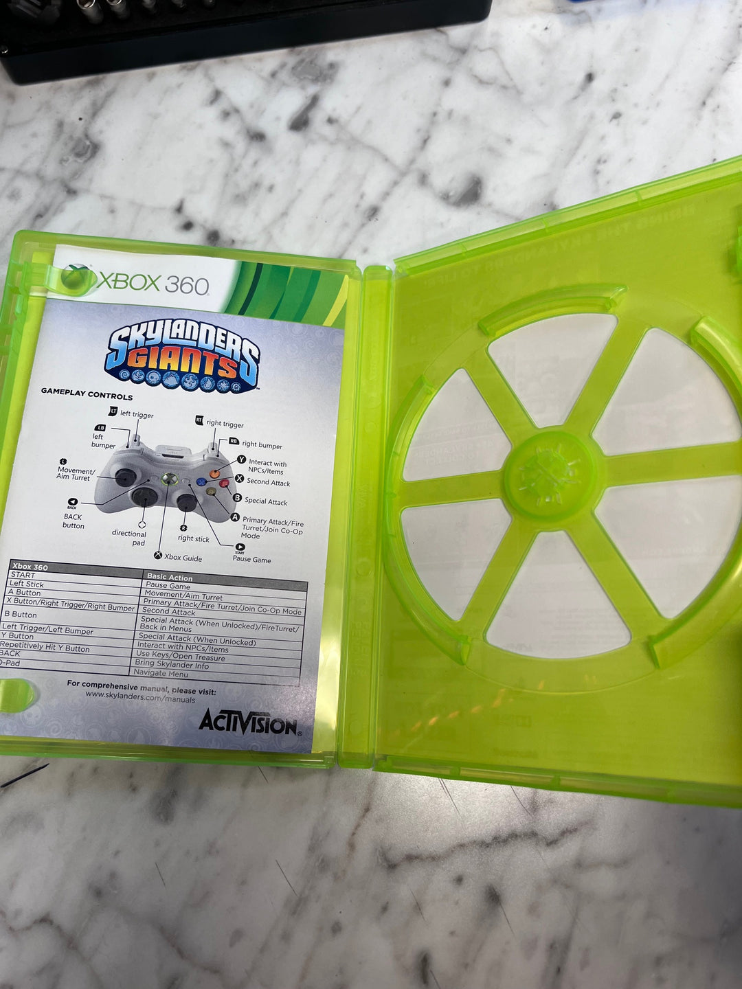 Skylanders Giants Xbox 360 Case ONLY No Game CO12425
