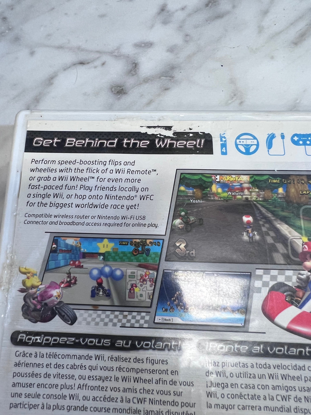 Mario Kart Nintendo Wii Case ONLY No Game CO12425