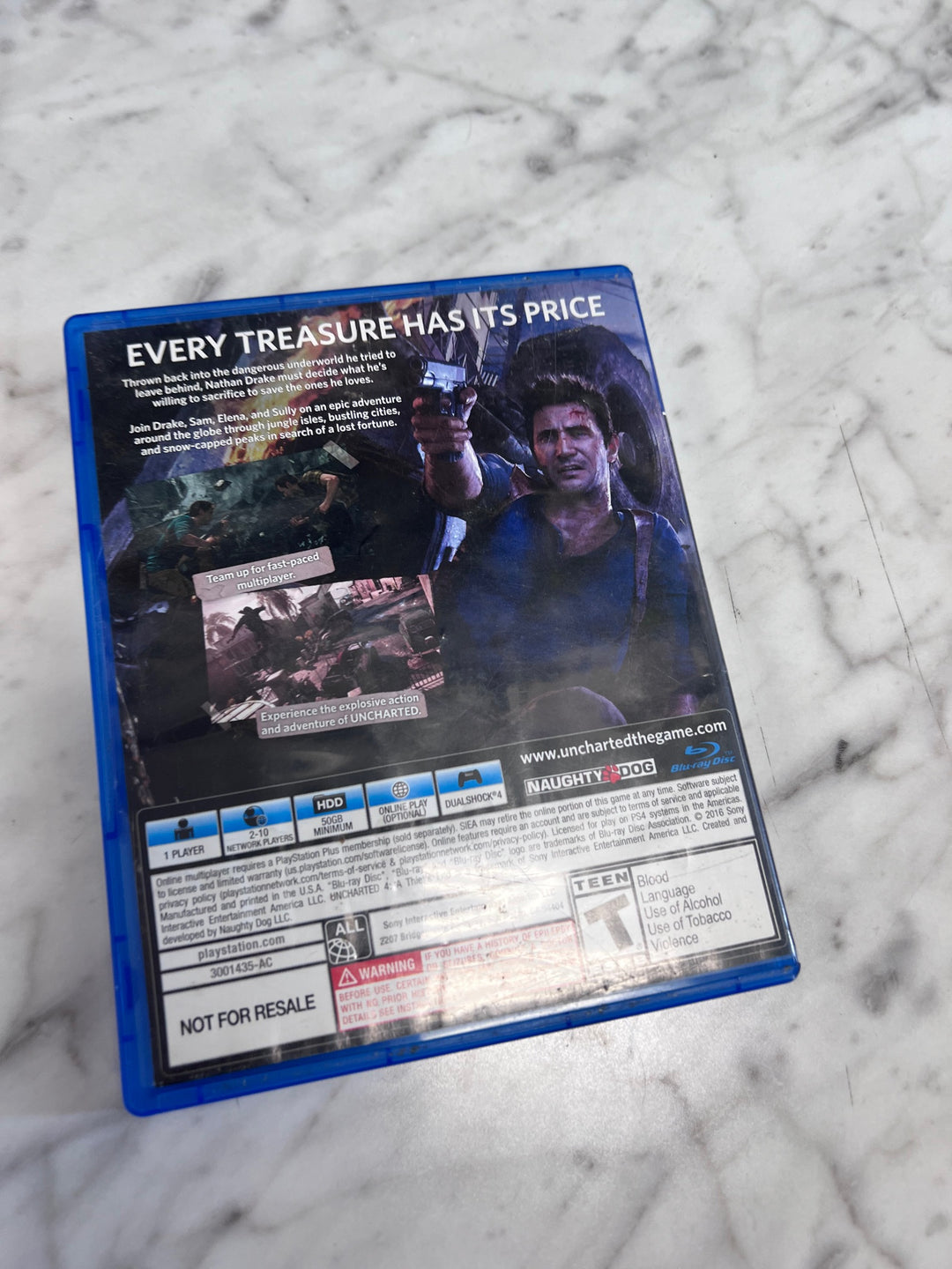 Uncharted 4 A Thief's End Case ONLY No Game CO12425