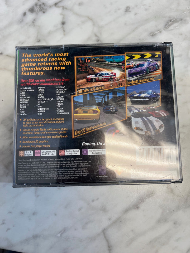 Gran Turismo 2 for PS1 Playstation CASE ONLY CO82225