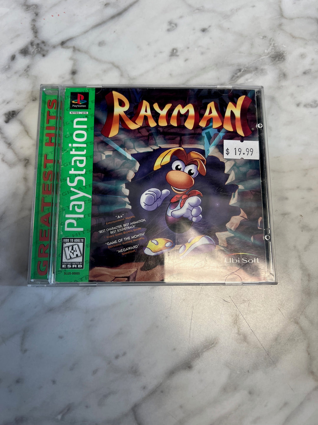 Rayman Greatest Hits for PS1 Playstation CASE & MANUAL ONLY CO82225