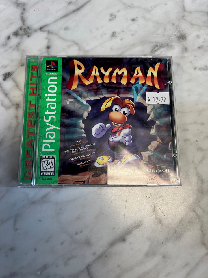 Rayman Greatest Hits for PS1 Playstation CASE & MANUAL ONLY CO82225