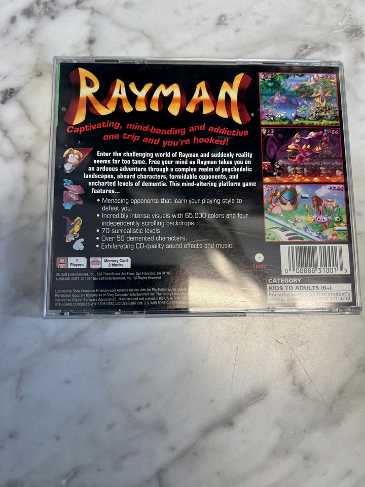 Rayman Greatest Hits for PS1 Playstation CASE & MANUAL ONLY CO82225