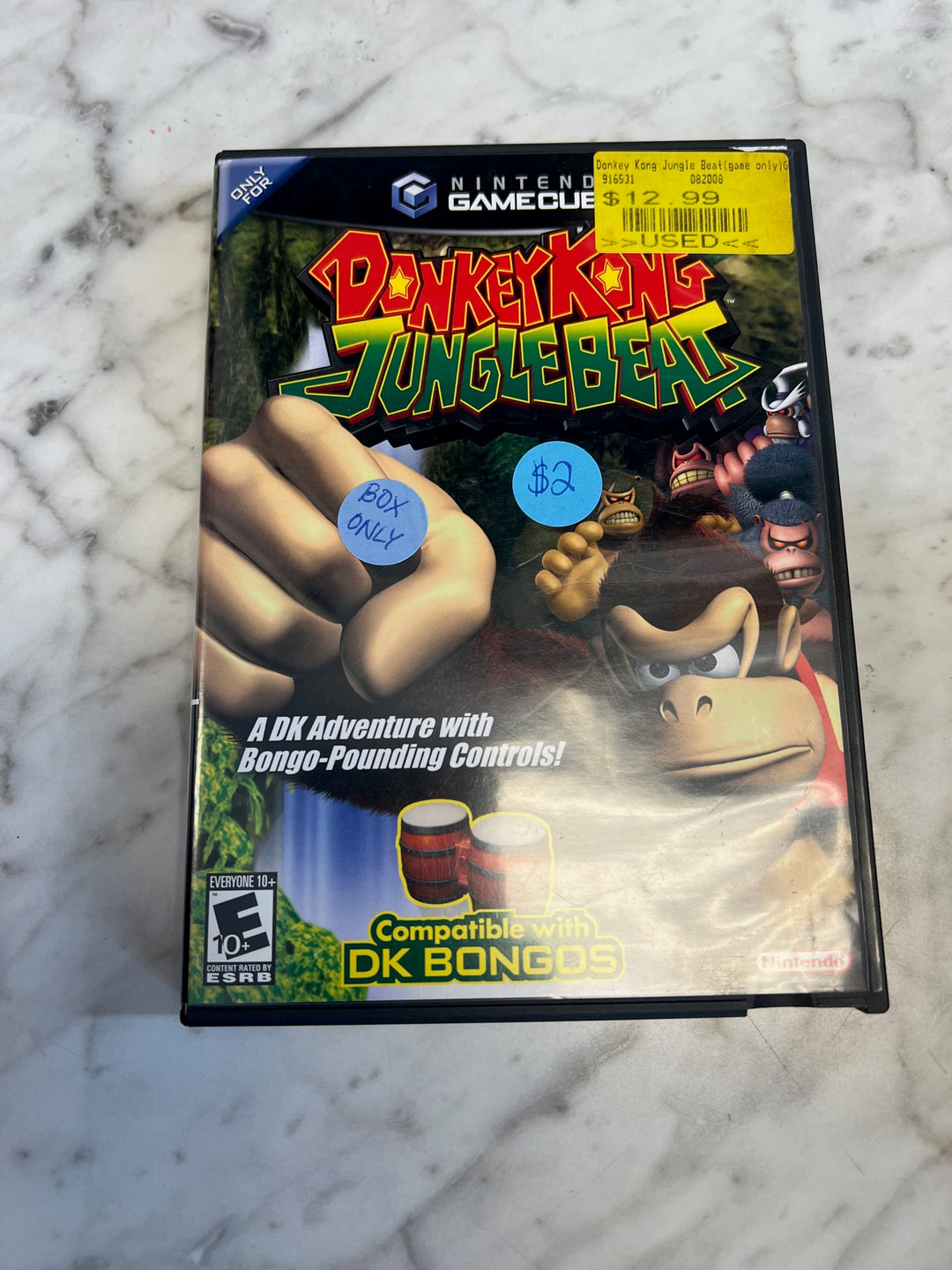 Donkey Kong Jungle Beat Nintendo Gamecube CASE & MANUAL ONLY CO82225