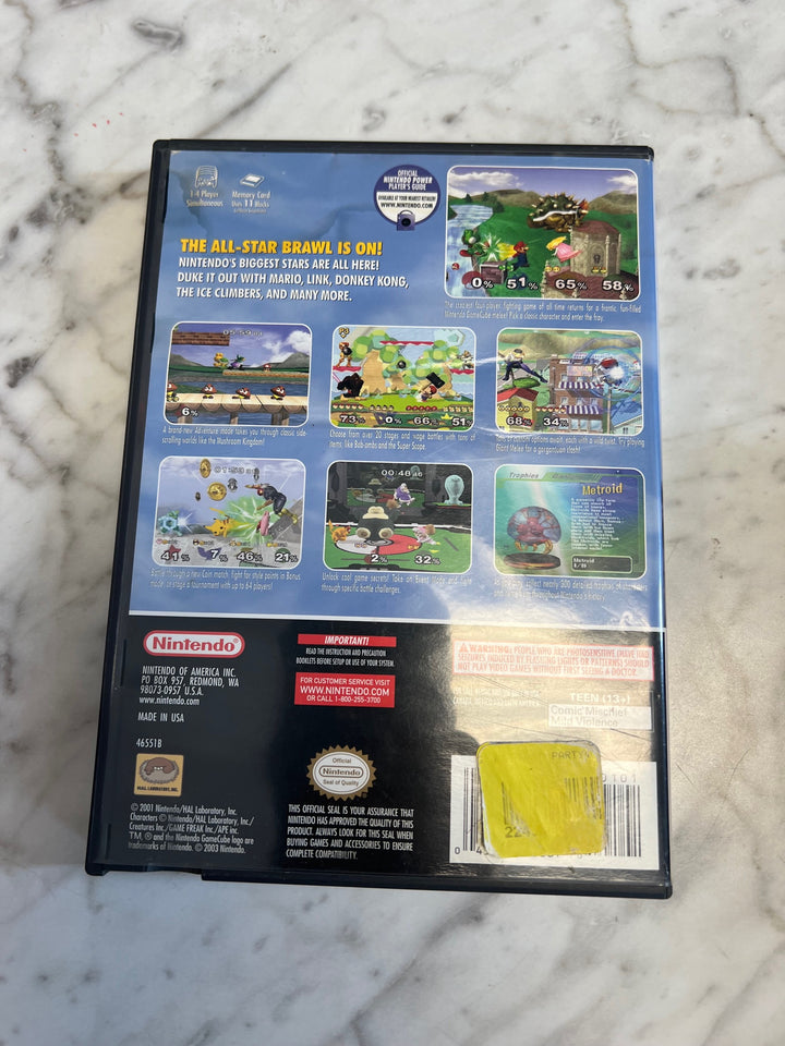 Super Smash Bros Melee Nintendo Gamecube CASE (Faded Spine) ONLY CO82225