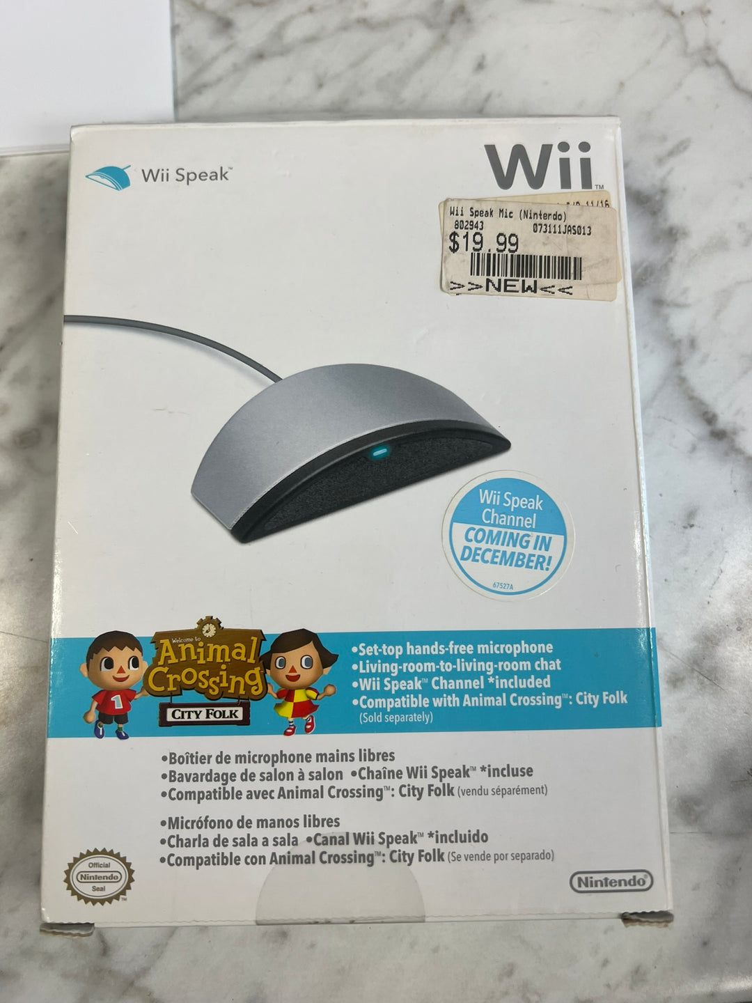 Boxed Wii Speak Microphone for Nintendo Wii (Used) UA52526