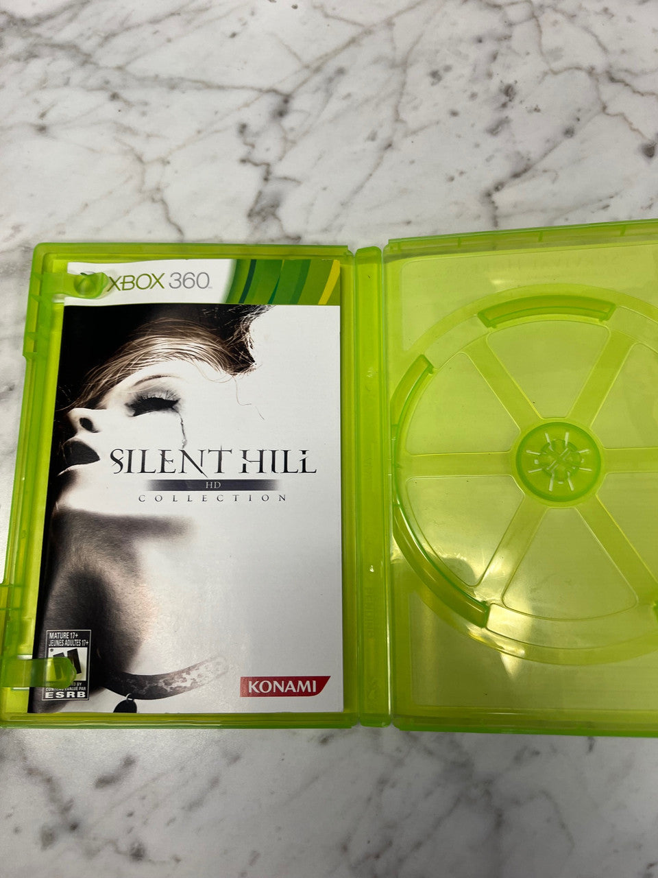 Silent Hill HD Collection Xbox 360 Case and manual only