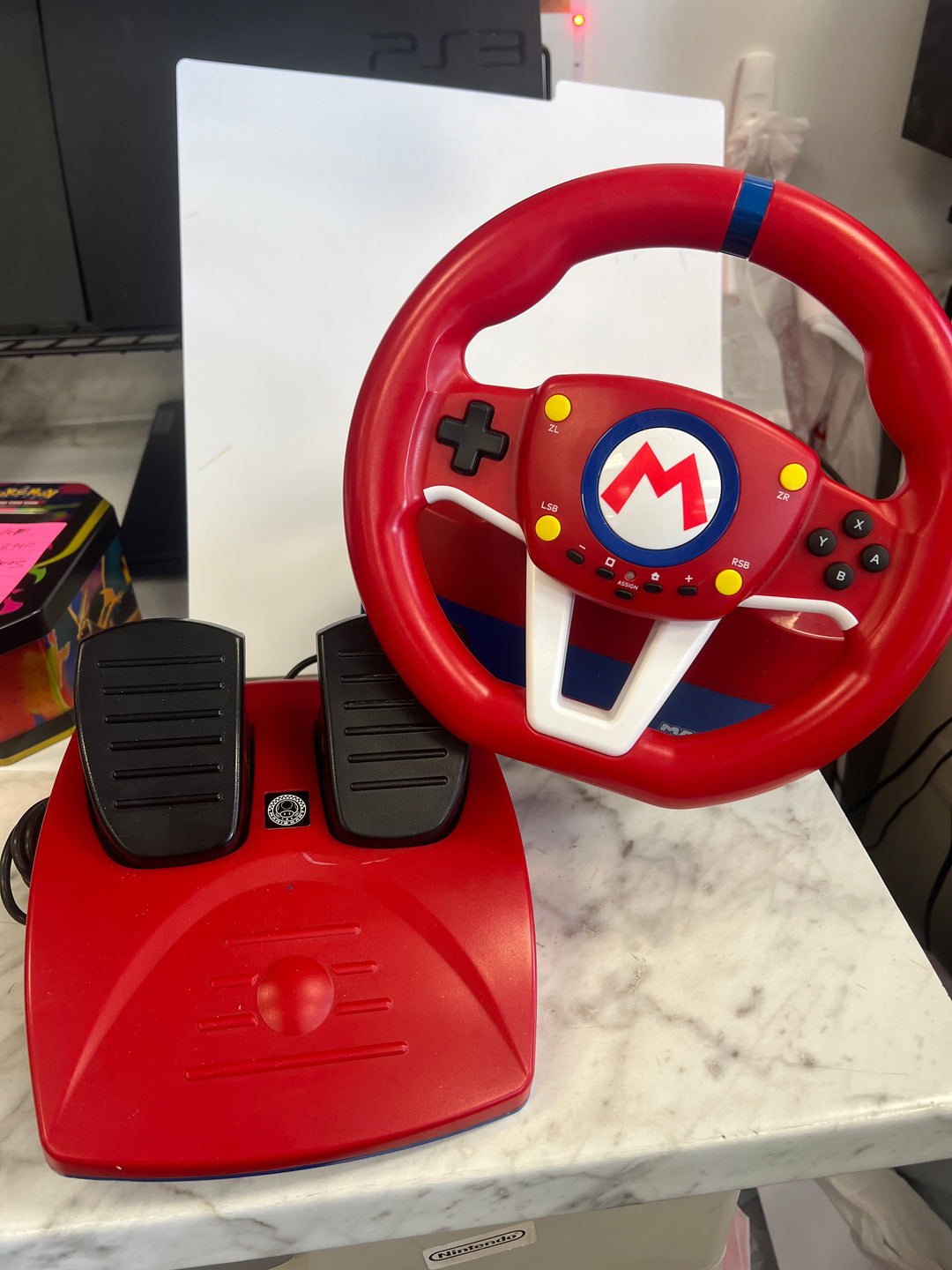 HORI Racing Wheel NSW-204 for Nintendo Switch with Foot Pedals, Wired UA52526