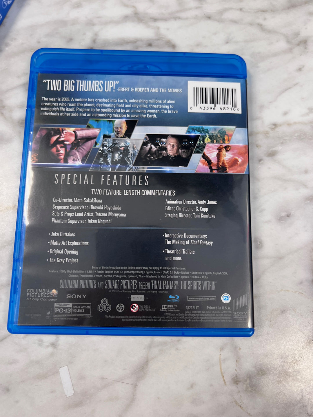 Final Fantasy The Spirits Within Blu-Ray Used UA12525