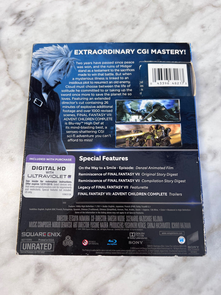 Final Fantasy VII Advent Children Complete Blu-Ray Used UA12525
