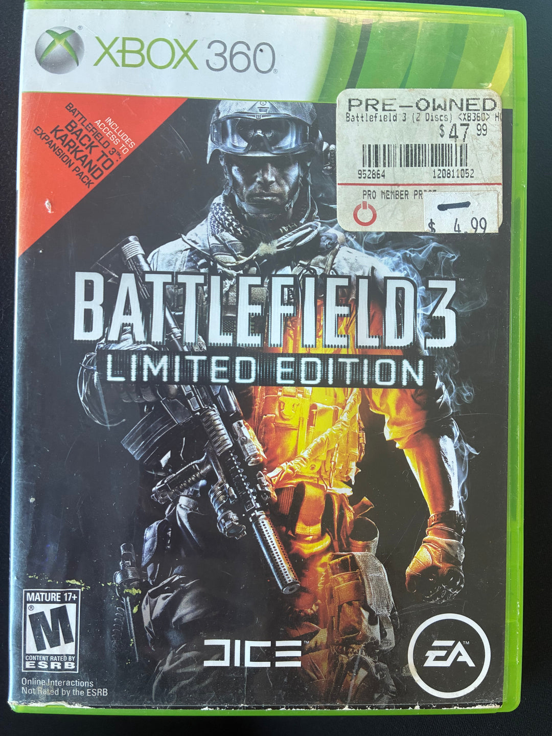 Battle Field 3 Limited Edition - Xbox 360 DI91226