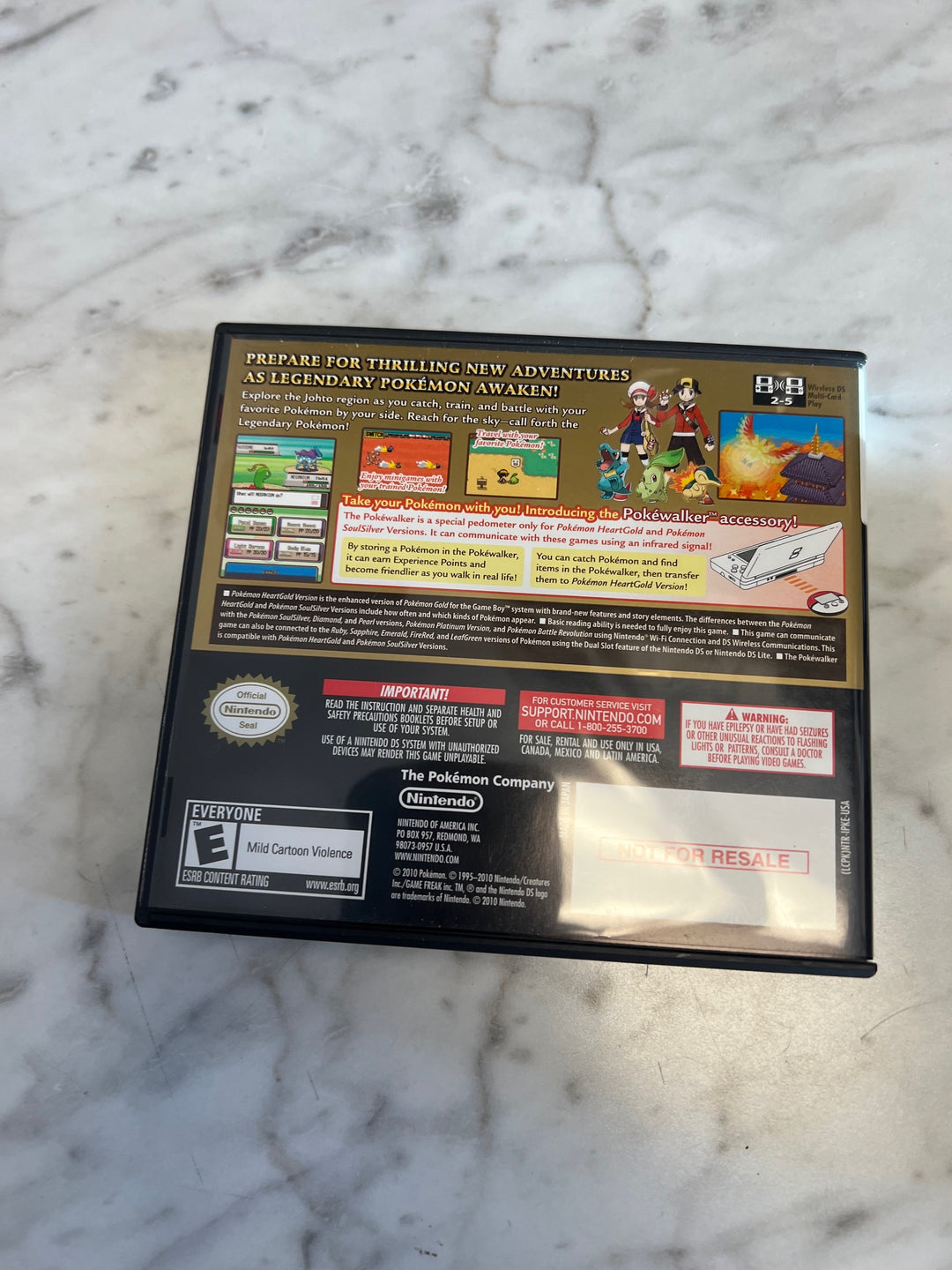 Pokemon HeartGold for Nintendo DS CASE & MANUAL ONLY CO82225