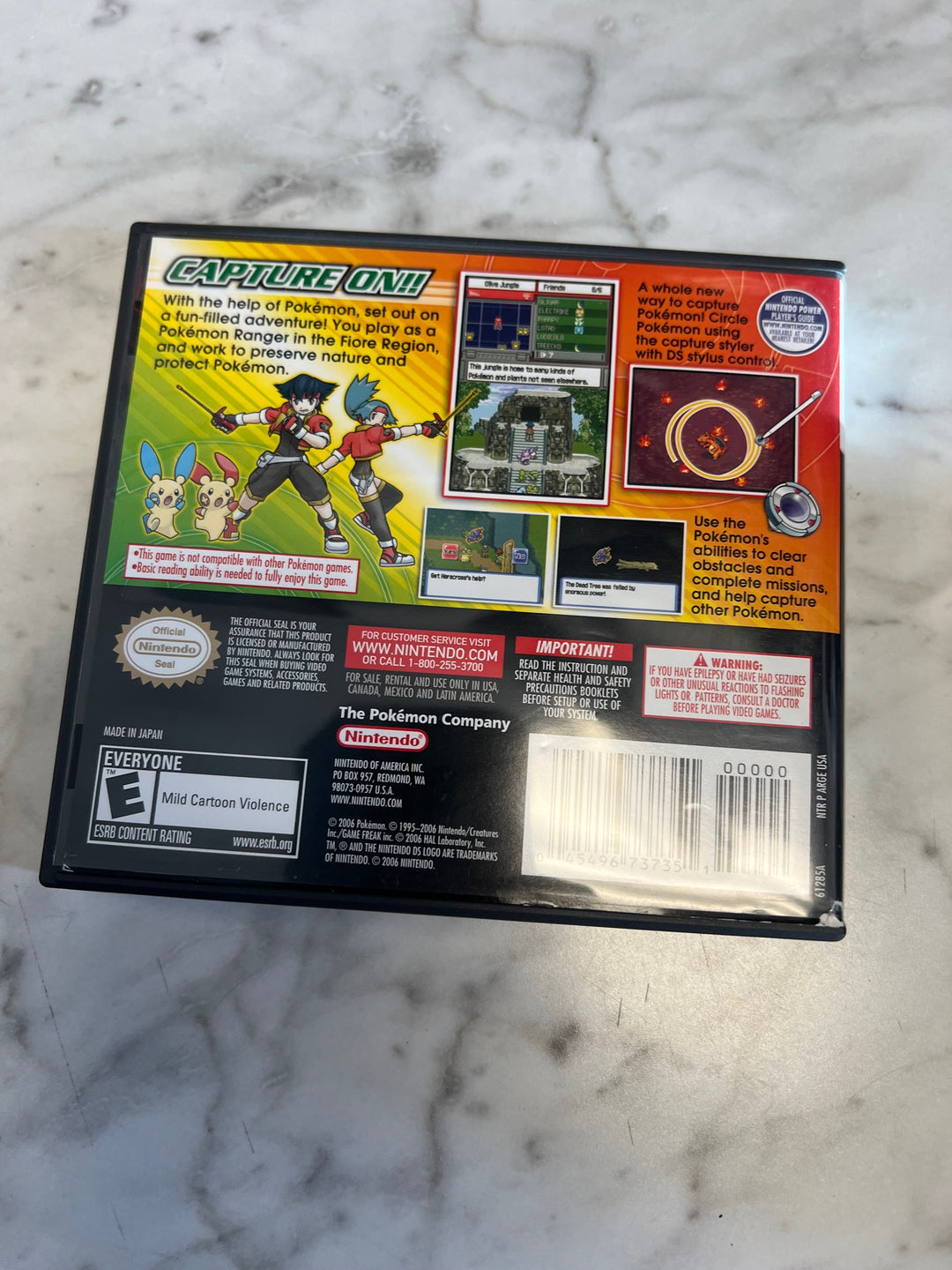 Pokemon Ranger for Nintendo DS CASE & MANUAL ONLY CO82225