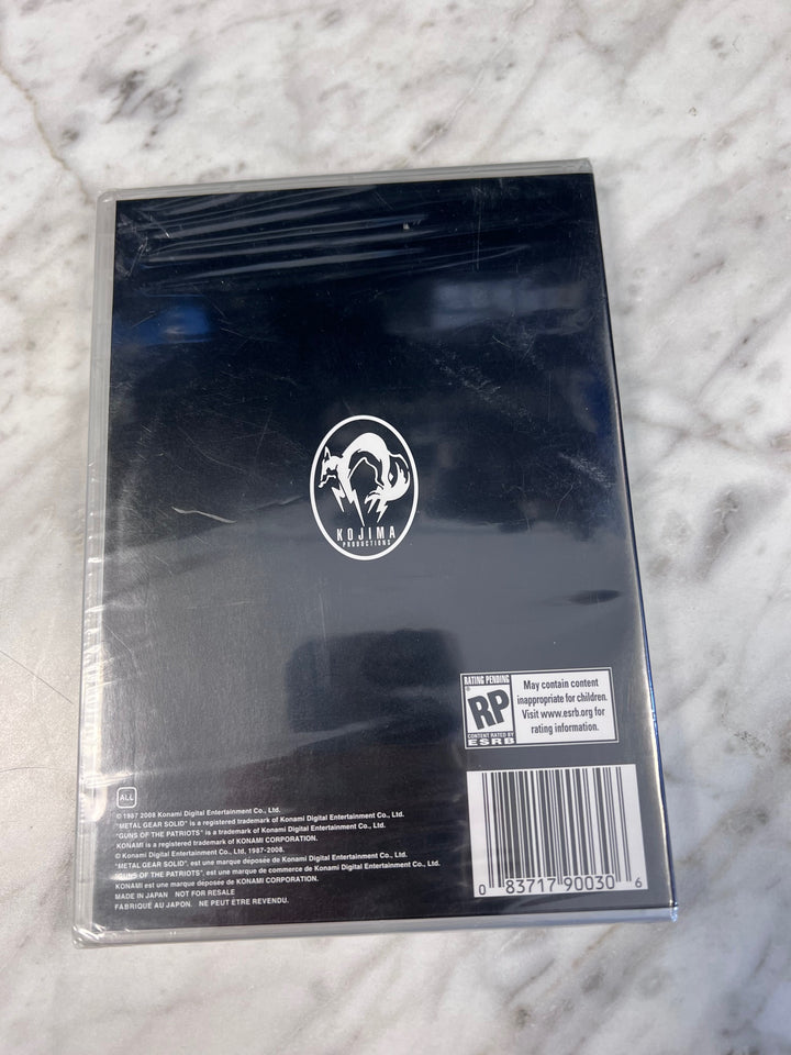 PlayStation Metal Gear Solid 4 Guns Of The Patriots Limited Edition Bonus Disc NA12525