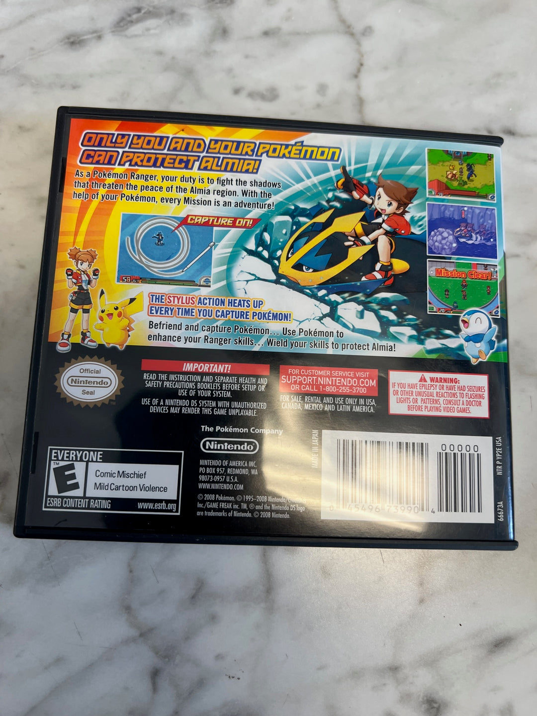 Pokemon Ranger Shadows of Alma for Nintendo DS CASE & MANUAL ONLY CO82225