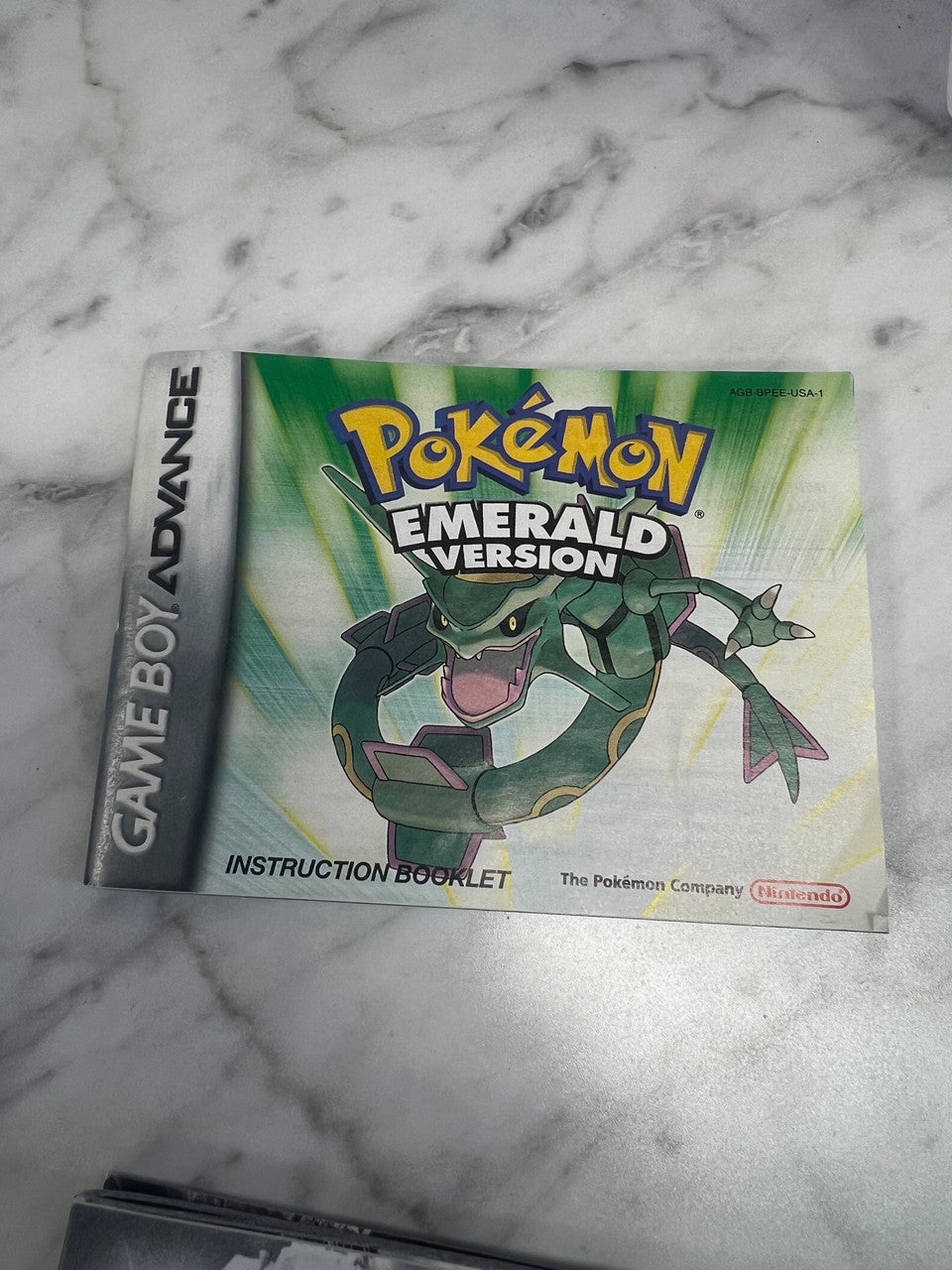 Pokemon Emerald Game Boy Advance Manual Only