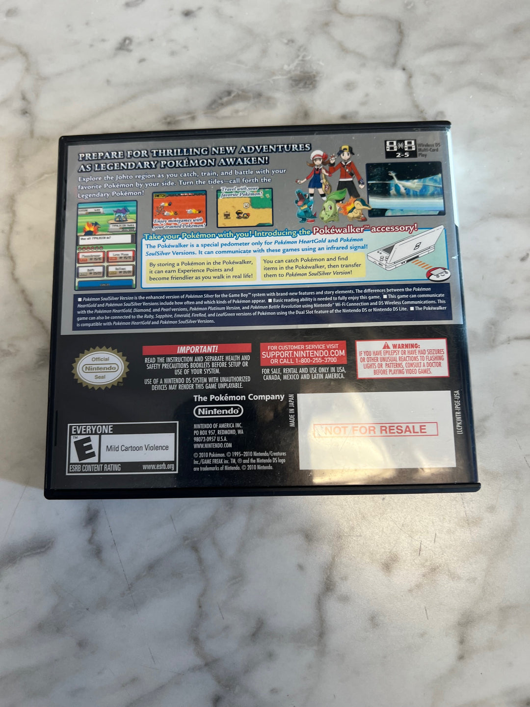 Pokemon SoulSilver Version for Nintendo DS CASE & MANUAL ONLY CO82225