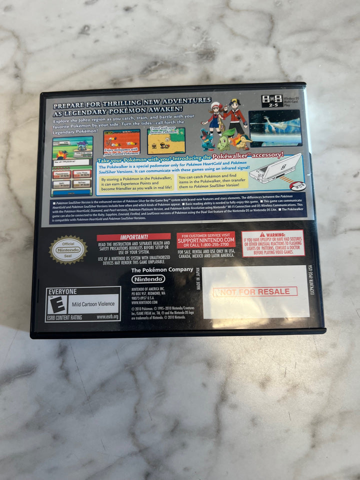 Pokemon SoulSilver Version for Nintendo DS CASE & MANUAL ONLY CO82225