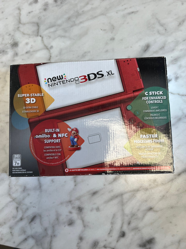 BOX ONLY NO CONSOLE Nintendo 3DS XL Empty Box "New Red" Color CO82225