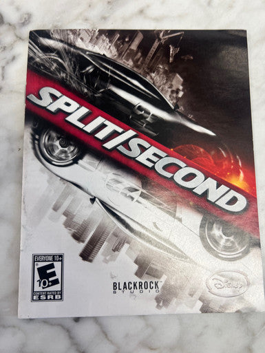 Split Second PS3 Playstation 3 Manual only