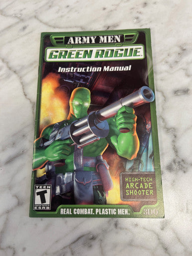 Army Men Green Rogue Playstation 2 PS2 manual only
