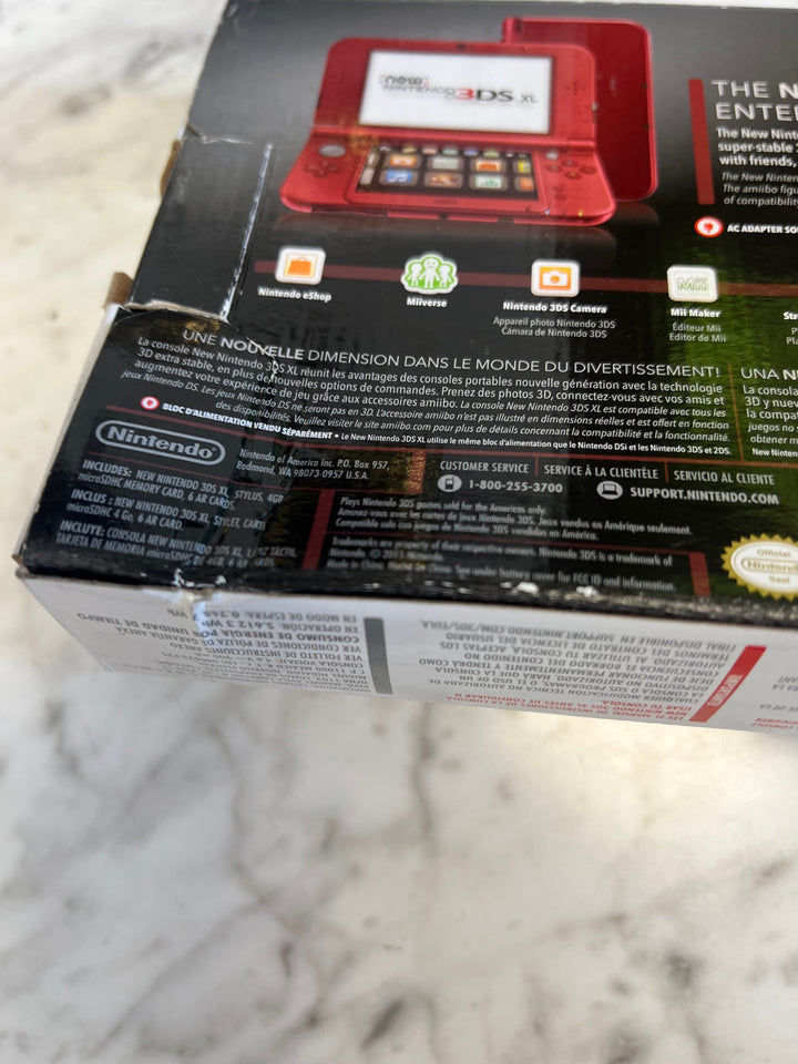 BOX ONLY NO CONSOLE Nintendo 3DS XL Empty Box "New Red" Color CO82225