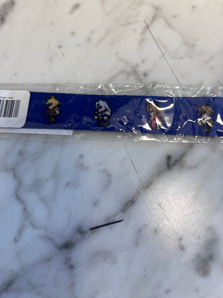 Final Fantasy FF 8/16-bit Retro Lanyard Blue Variant Brand New Square Enix Store NA12525